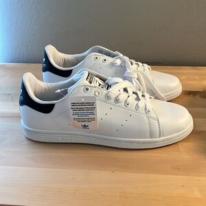 Men’s Adidas Stan Smith White Black Shoes Sneakers Trainers Size 11.5 New